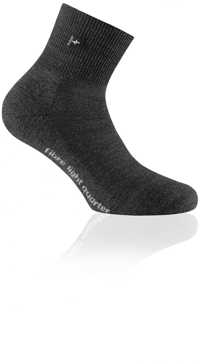 Rohner Socks Socken fibre light quarter anthrazit günstig online kaufen