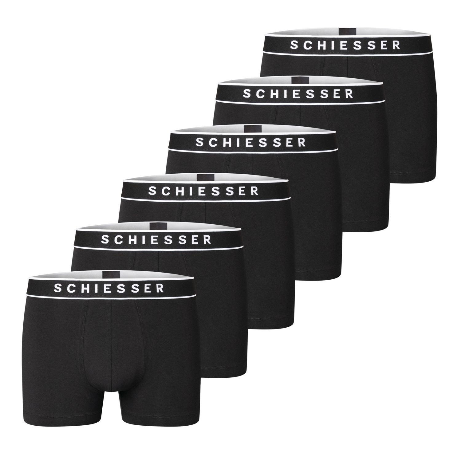 Schiesser Boxershorts Organic Cotton (3-St) mit sportlichem Webgummibund un günstig online kaufen