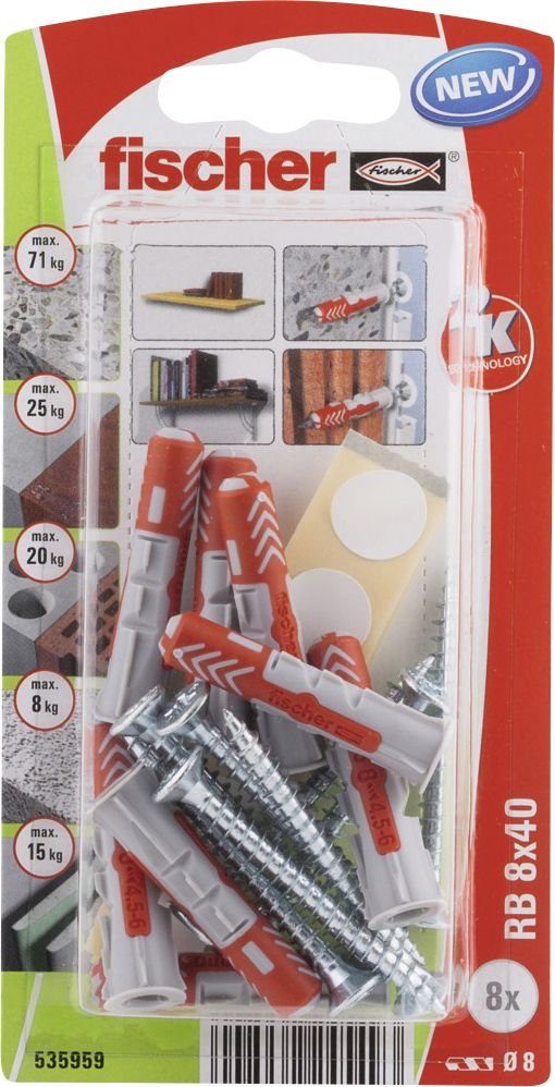 fischer Regaleinsatz Fischer Regalbefestigung 8,0 x 40 mm