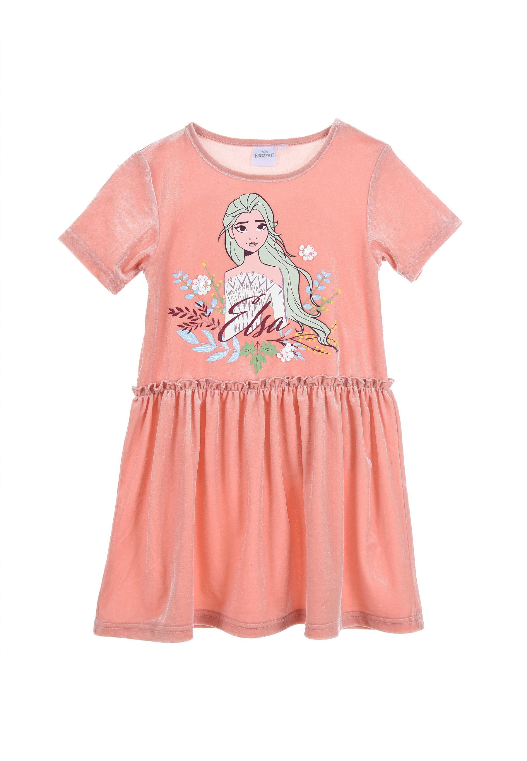 A-Linien-Kleid Kinder Mädchen Kleid in Samt Optik Festkleid Dress Abendkleid