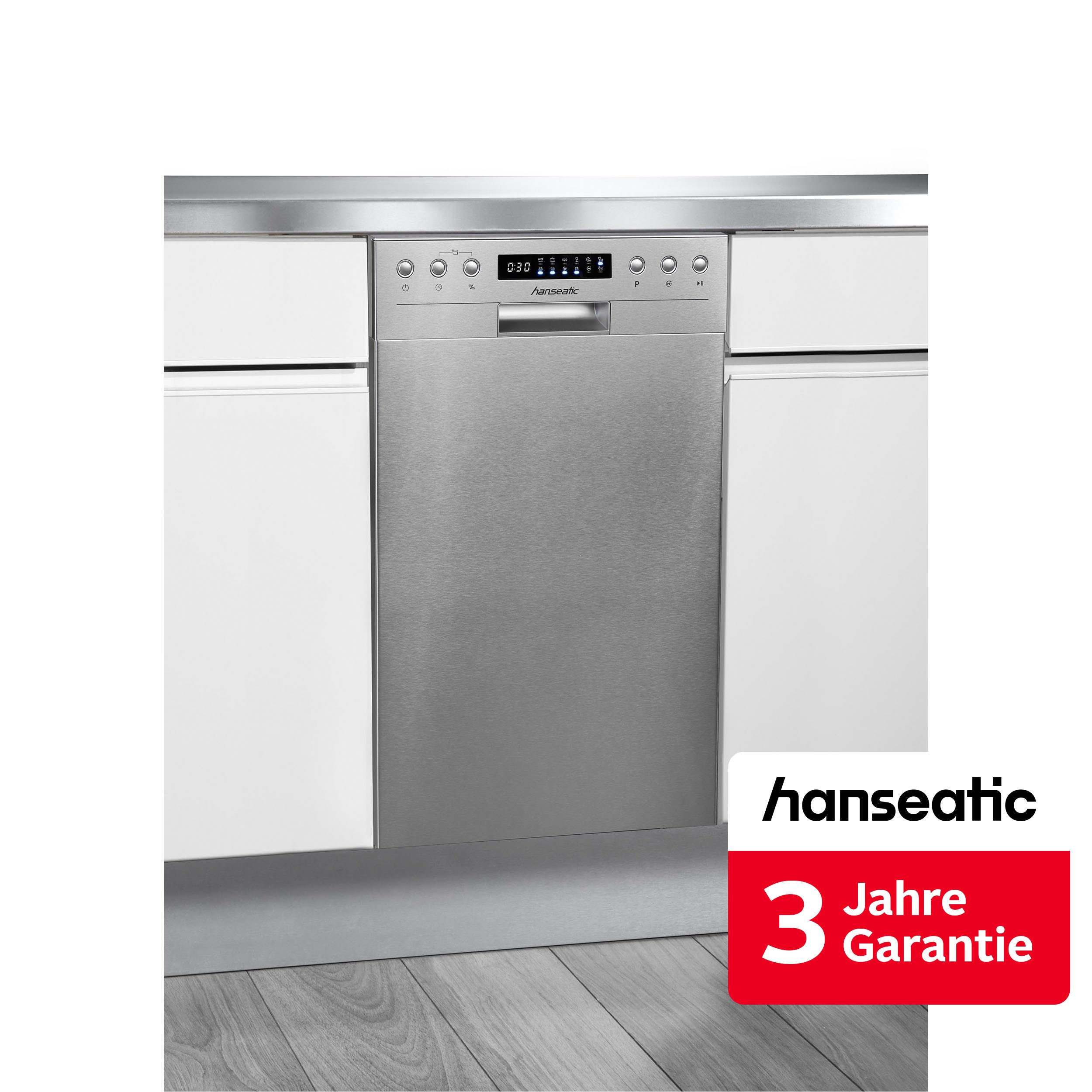 Hanseatic Unterbaugeschirrspüler HGU4582C10J7710DI, 10 Maßgedecke, inkl. 3 Jahre Herstellergarantie