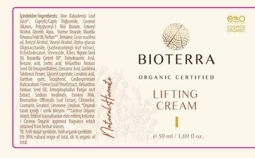 BIOTERRA Anti-Aging-Creme Bio Lifting Creme 50ml gegen Falten schlaffe Haut Anti-Aging, 1-tlg., mit 50 ml Inhalt