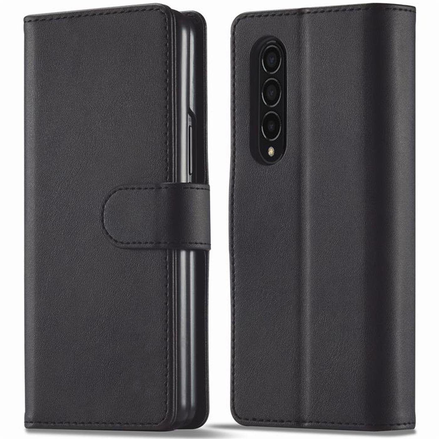 CoolGadget Handyhülle Wallet Klapp Tasche Book Case für Samsung Galaxy Z FOLD 3 7,6 Zoll, Hülle Klapphülle Flip Cover Etui Schutzhülle