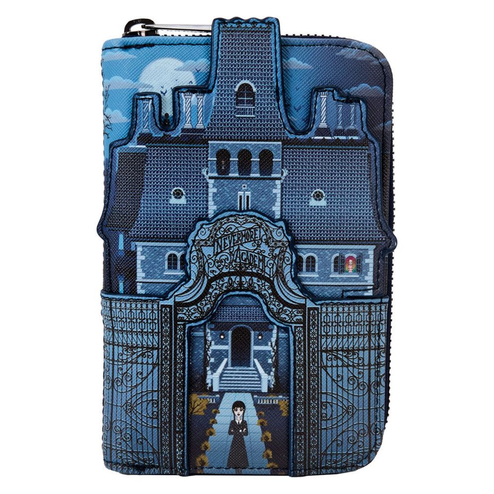 Loungefly Geldbörse Wednesday by Loungefly Geldbeutel Nevermore Castle