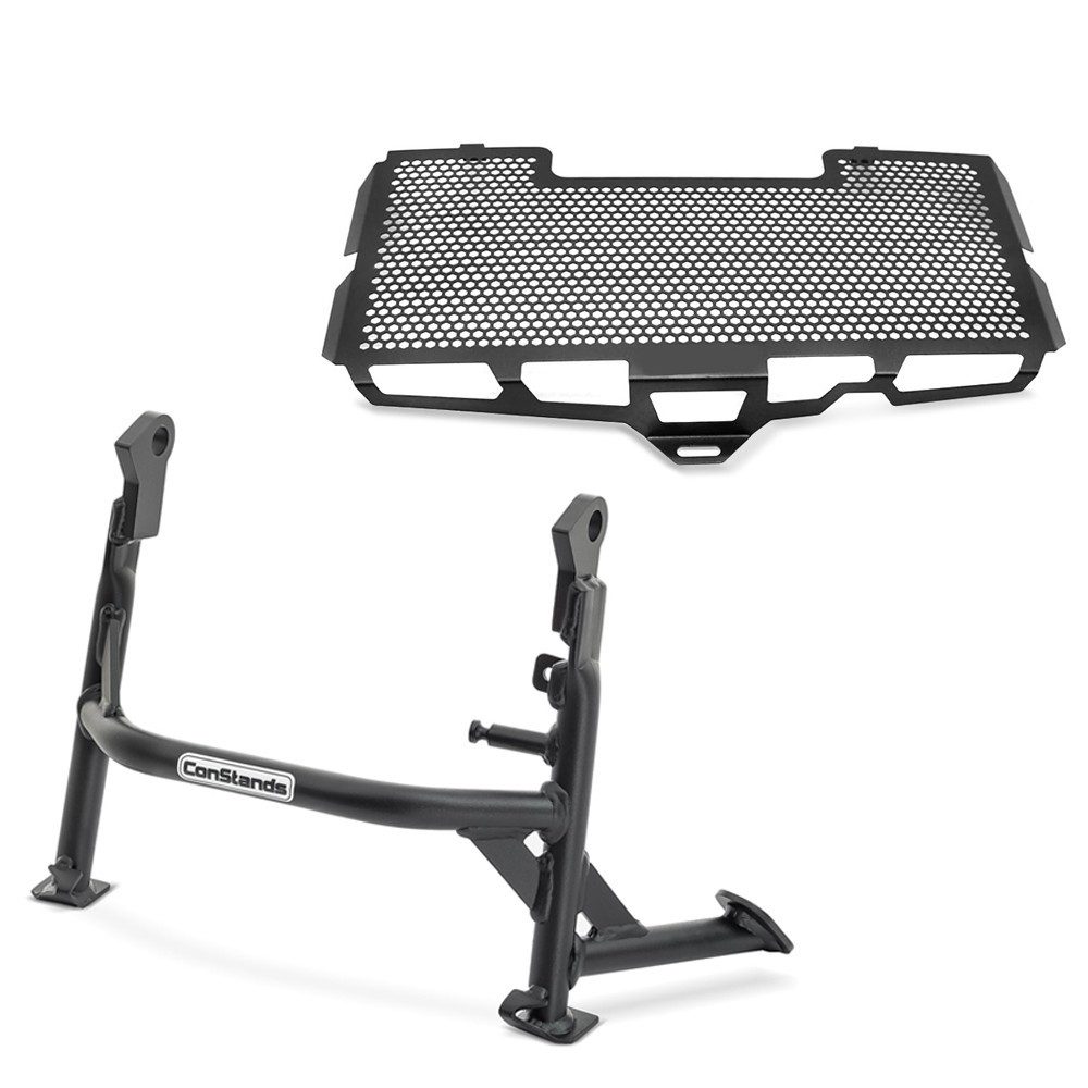 ConStands Motorradheber Set Hauptständer + Kühlerabdeckung S4