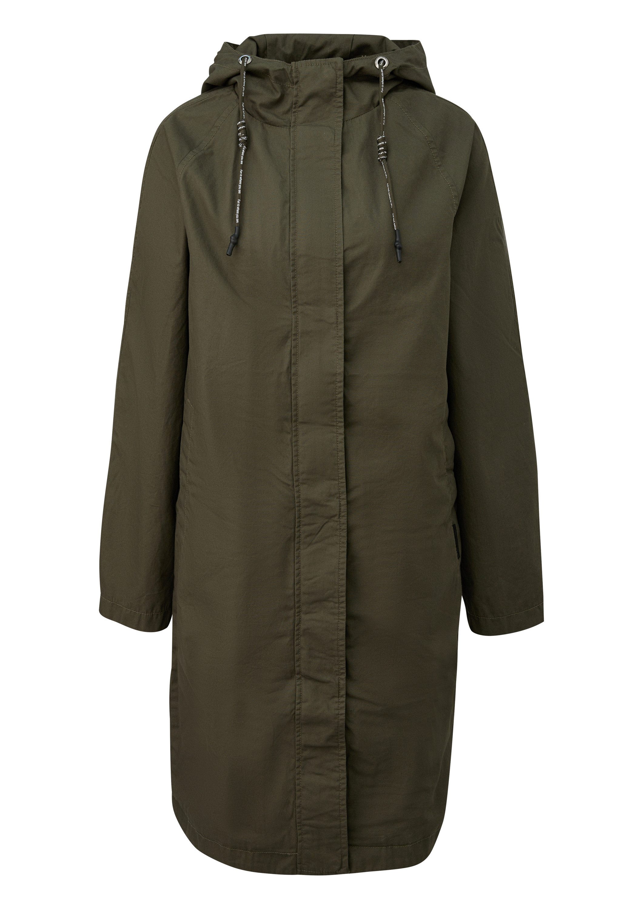 QS Funktionsmantel Outdoor-Mantel Baumwollparka