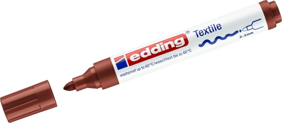 Permanentmarker Textilmarker edding 4500 creative Rundspitze 2-3mm braun