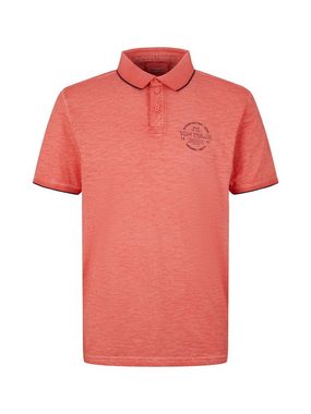 TOM TAILOR Poloshirt Shirt Poloshirt mit Logo Print und halber