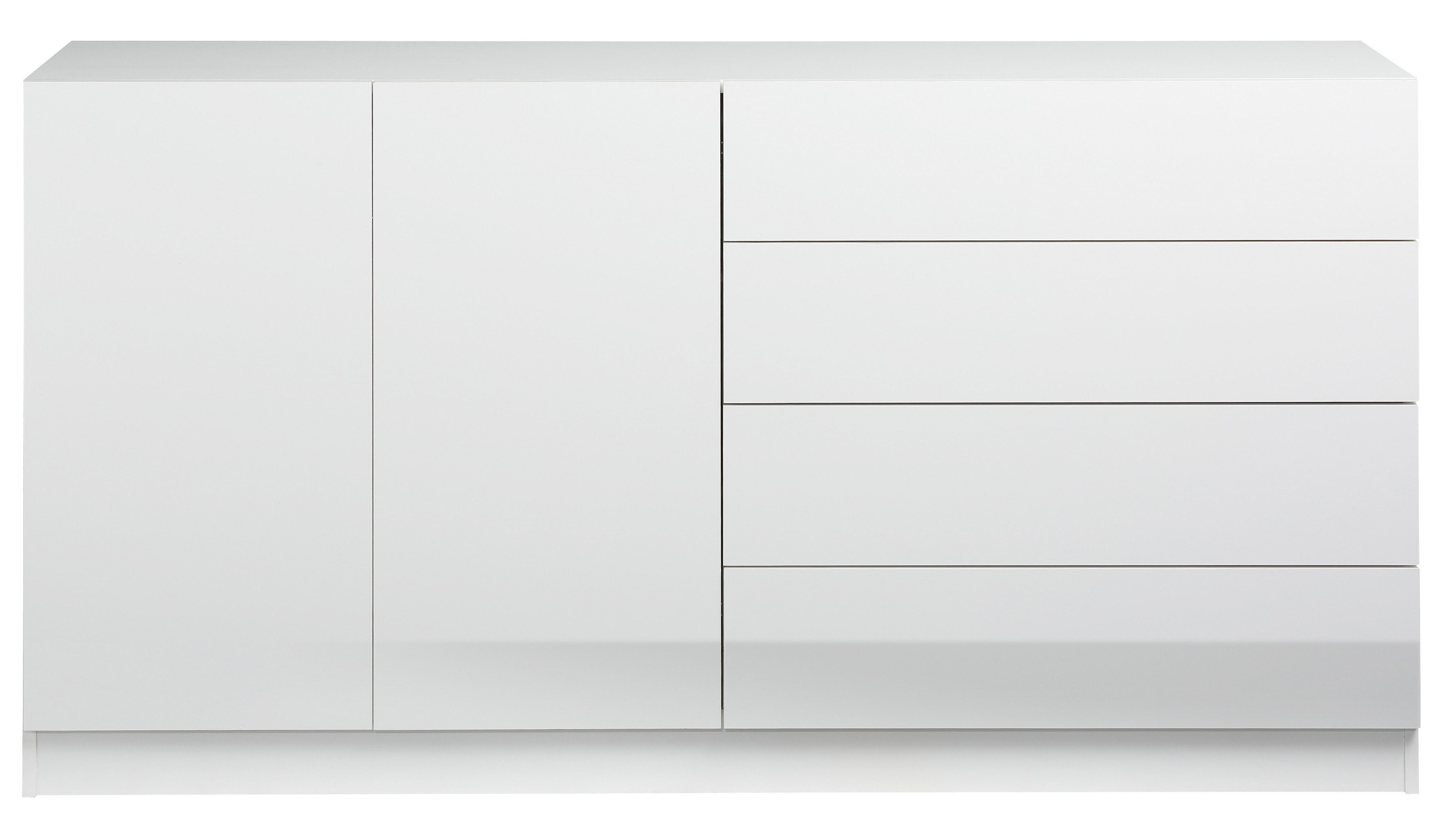matt/weiß Hochglanz Vaasa, Möbel Breite Sideboard 152 cm borchardt weiß