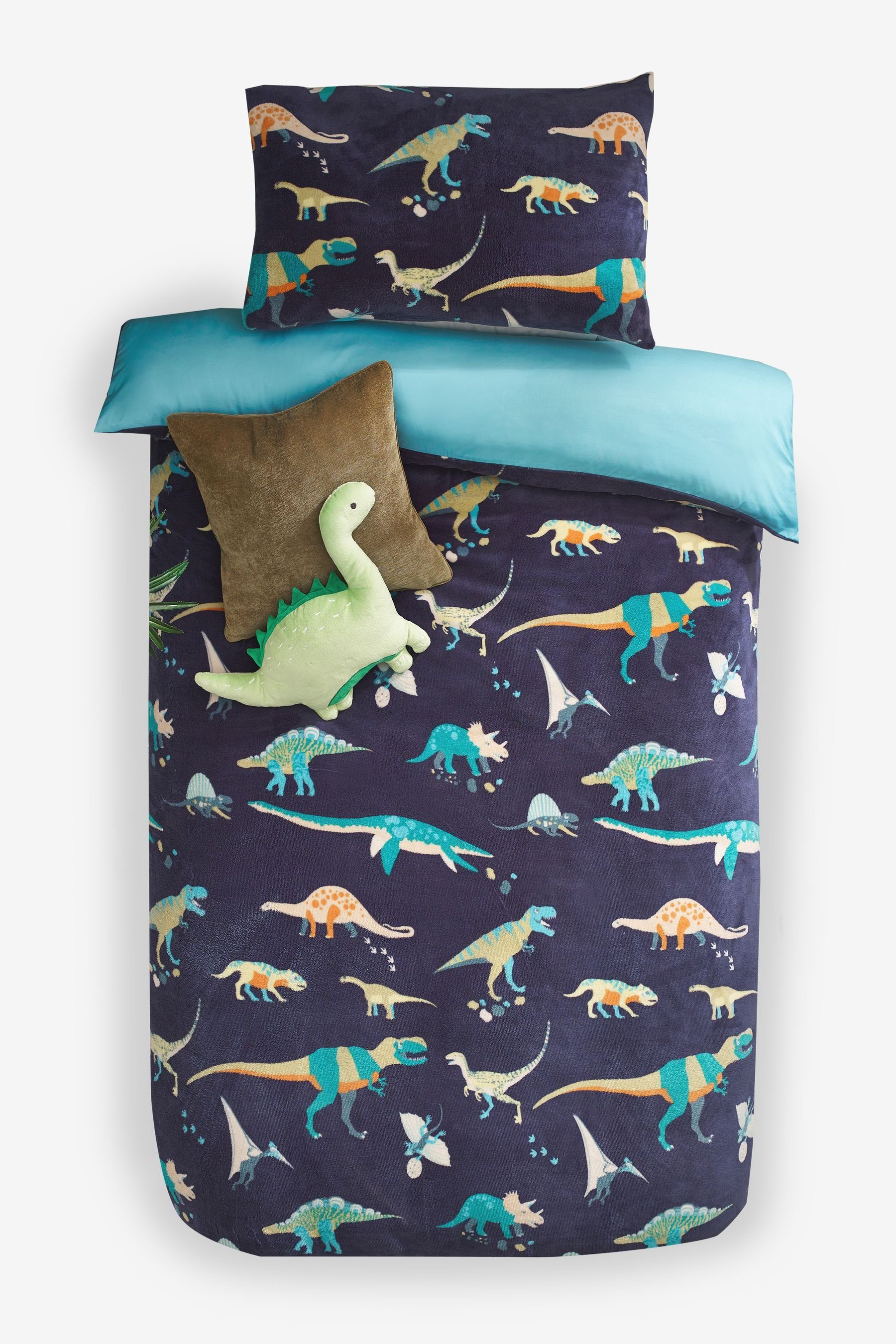 Bett-Set, Kissen- und Bettbezug im Set aus Fleece, Next, Bezug: Polyester