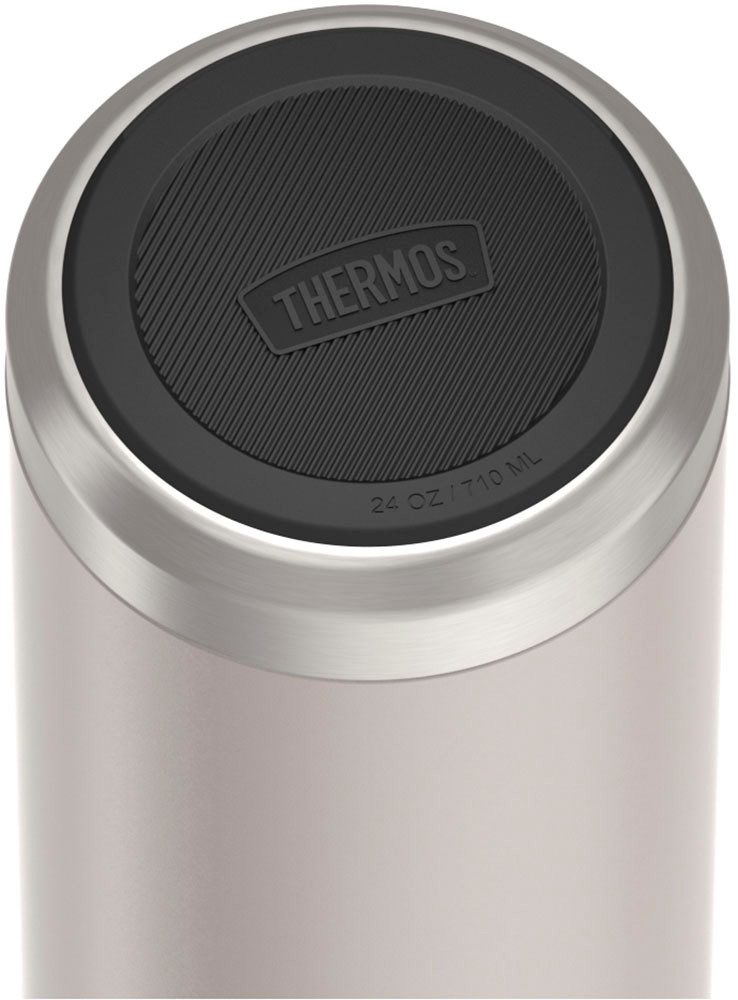 THERMOS Isolierflasche ICON BEVERAGE BOTTLE, Edelstahlkörper, spülmaschinenfest, 0,71l, 18h heiß & 24h kalt, extra große Öffnung, absolut dicht