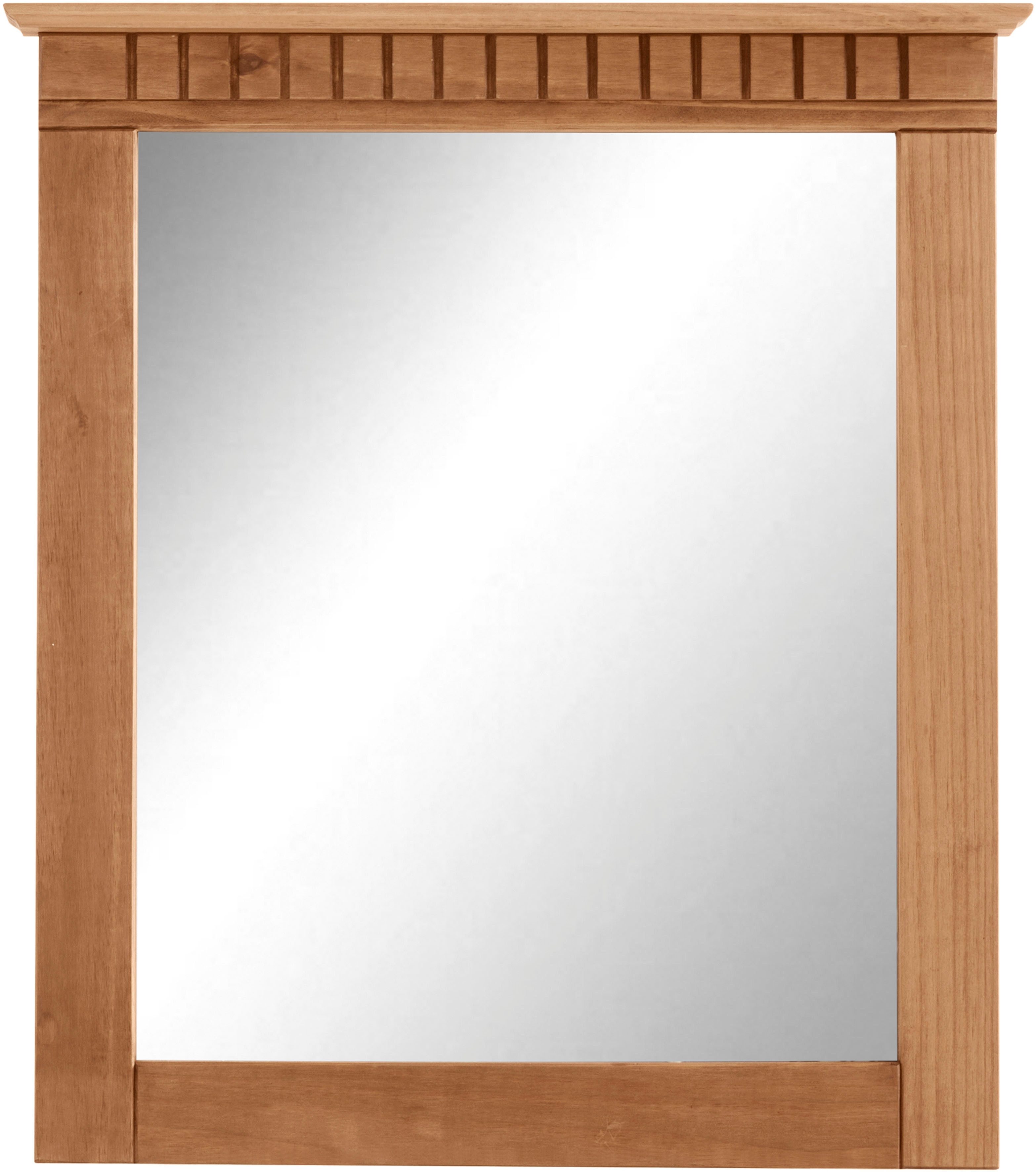 Home affaire Garderobenspiegel Lisa, mit dekorativen Fräsungen, Spiegelfläche ca. 44 x 56 cm