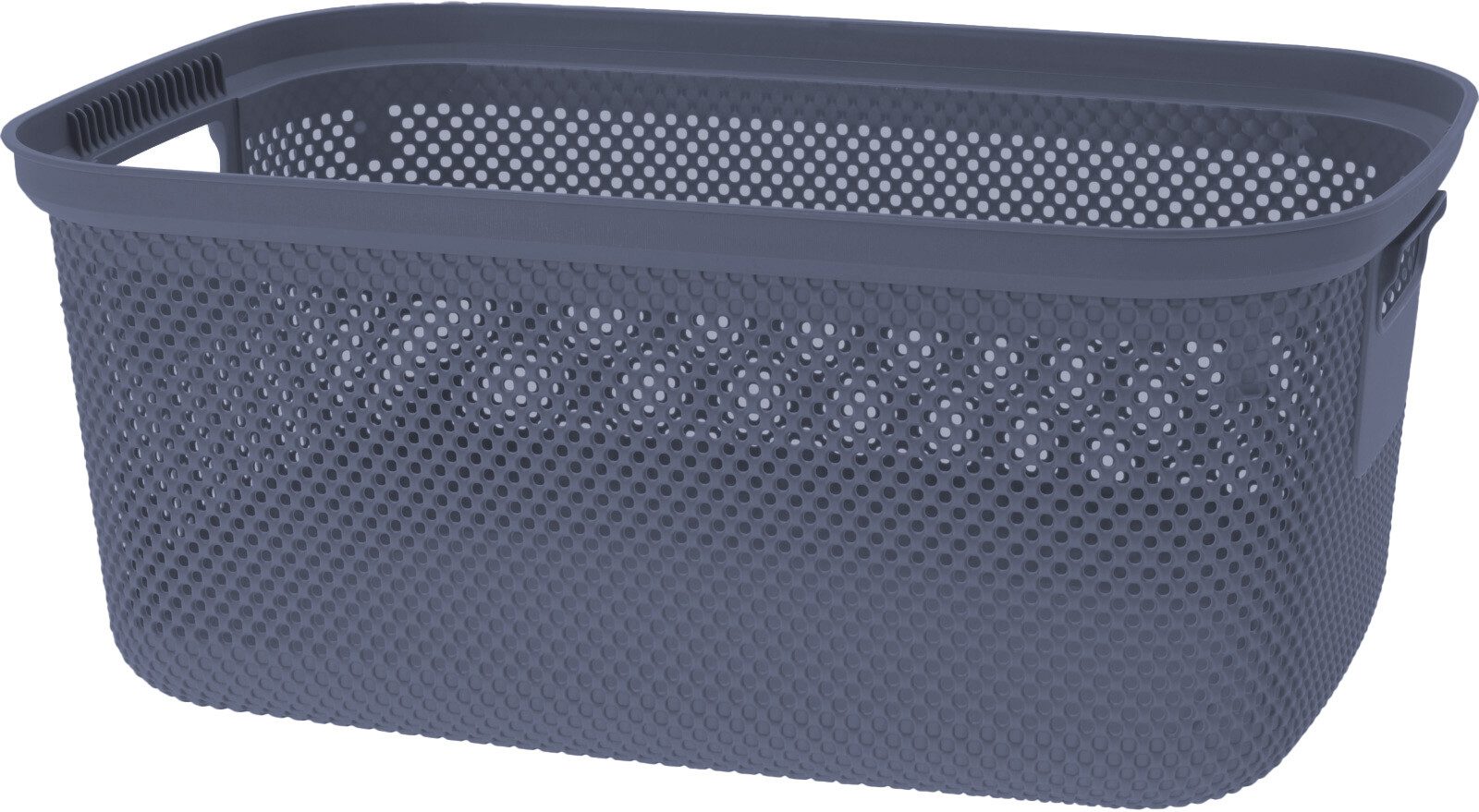 Koopman Wäschekorb Wäschewanne Kunststoff 30 L 4 Farben 2 er SET (2 St), 2er Set, Dunkelblau, 30L, Wäschebehälter, Kunststoff