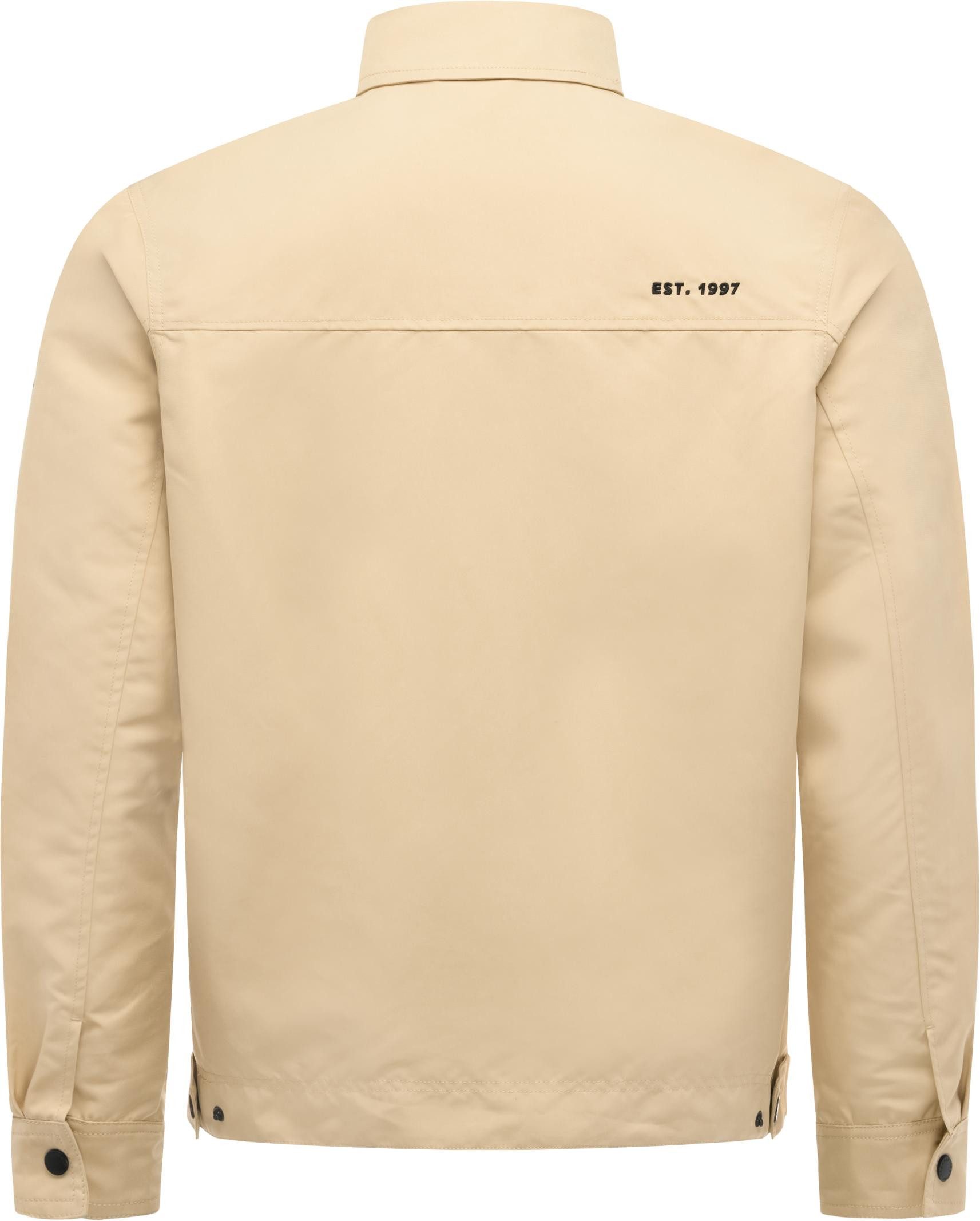 Ragwear Hemdjacke Dyphner YOUMODO Wasserabweisende Übergangsjacke mit Hemdkragen