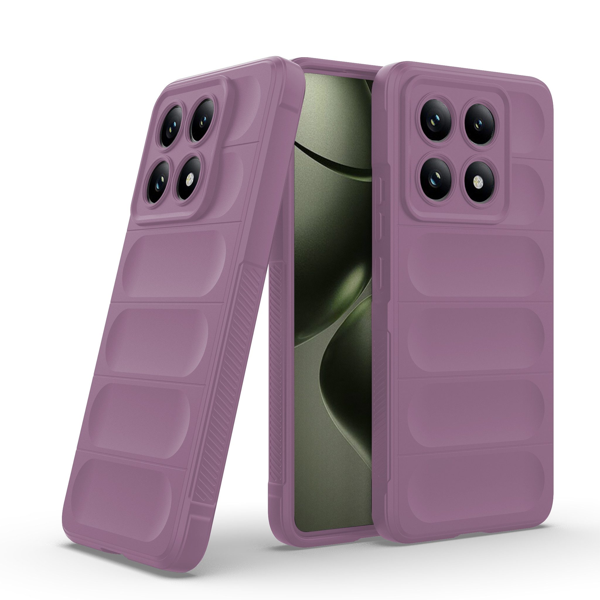 Tec-Expert Handyhülle Cover Hülle für Xiaomi 14T 6.67 Zoll, 6.67, Case mit Griffzonen und Mikrofaser Inlay