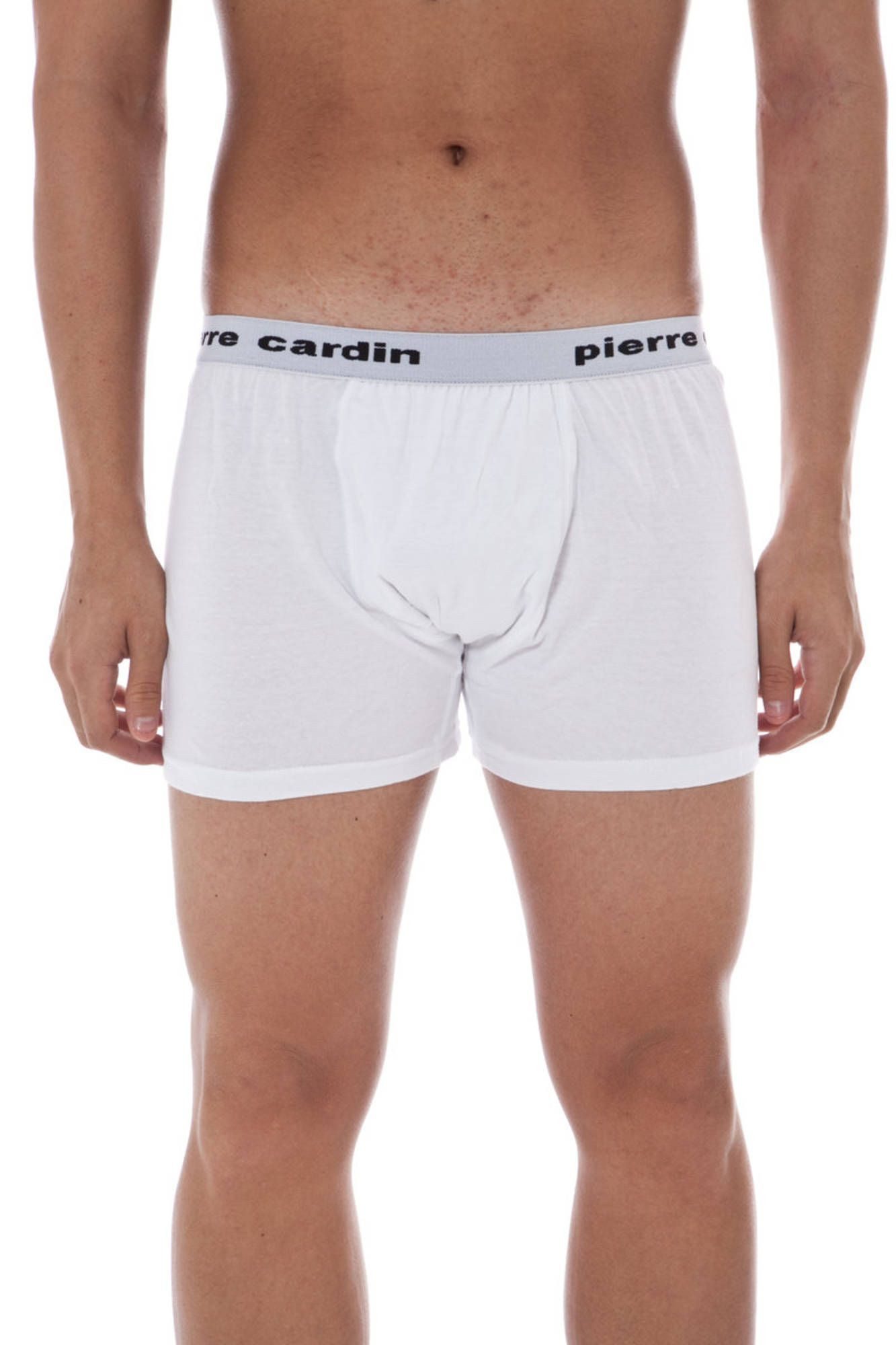 Pierre Cardin Boxershorts Herren Boxershorts Weiß mit Kontrastdetails und Logo-Design