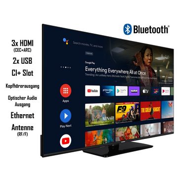 Telefunken XU55AN754M LCD-LED Fernseher (139 cm/55 Zoll, 4K Ultra HD, Android TV, HDR Dolby Vision, Triple-Tuner, Bluetooth, Dolby Atmos)