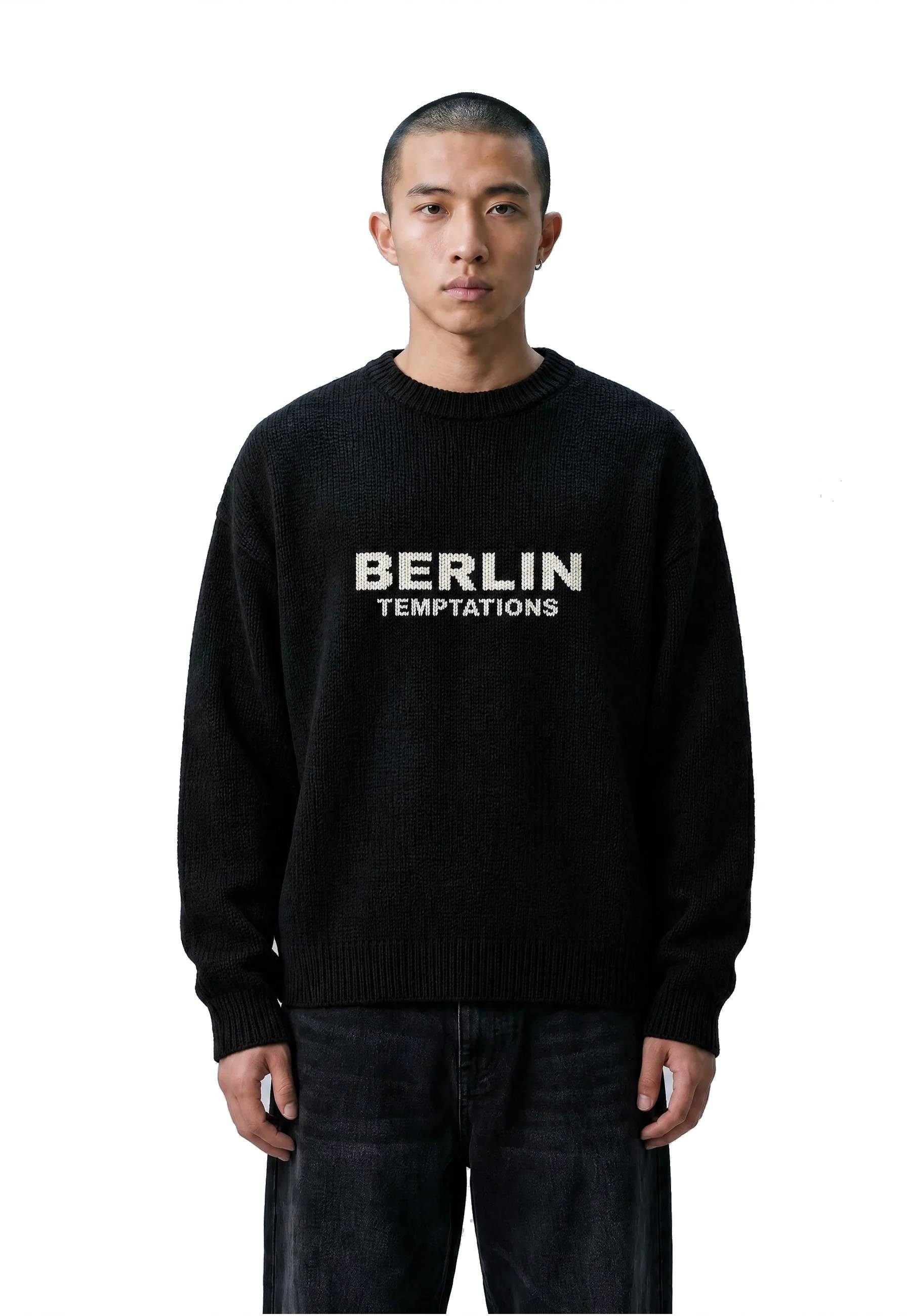 Vertere Berlin Sweater Pullover Vertere Berlin Temptation Knit (1-tlg) Großer "Vertere Berlin" Logo auf der Rückseite