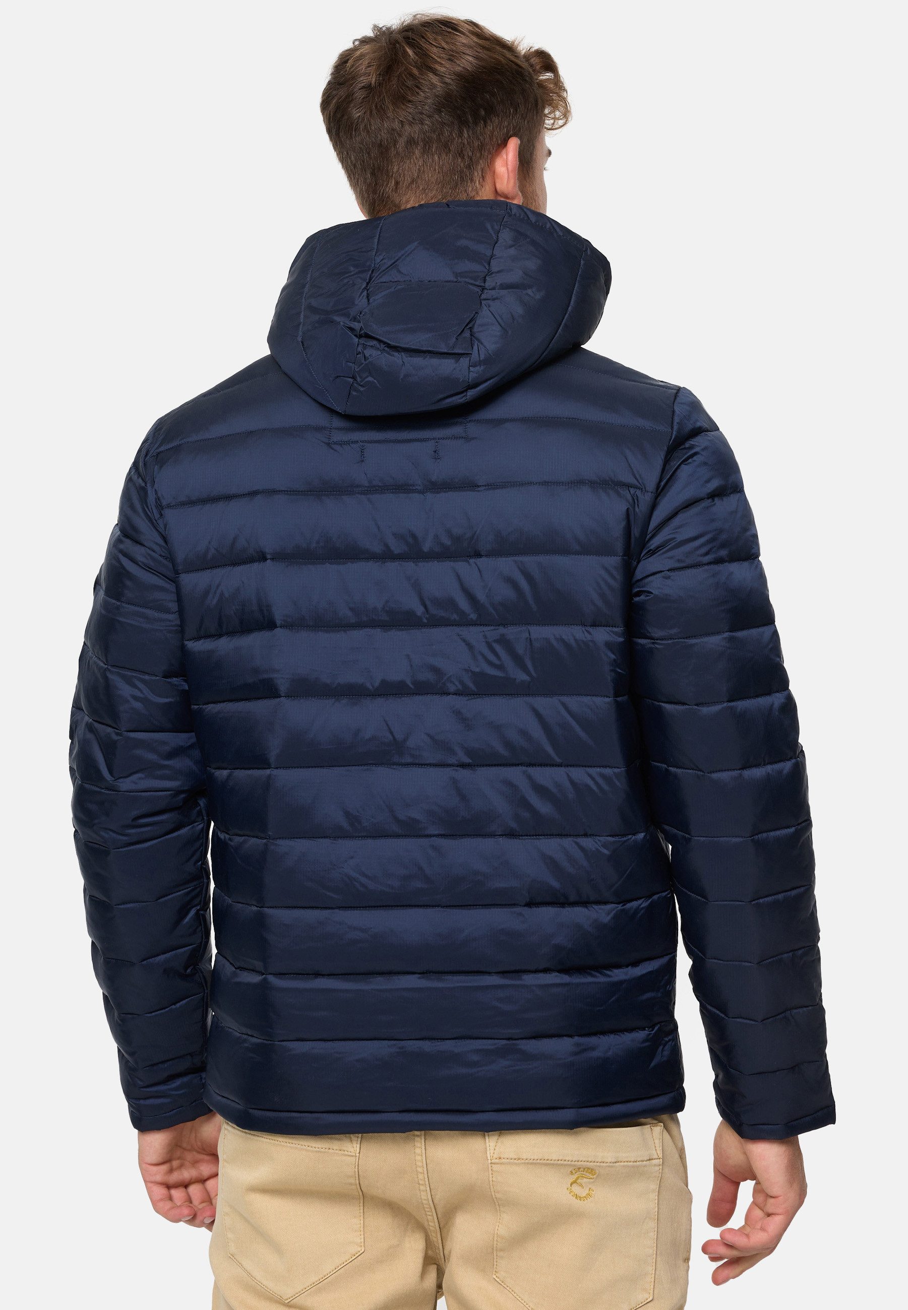 INDICODE Steppjacke Herren Hampshire Herrenjacke Daunen-Optik mit elastischen Bündchen – Bild 5 von 5
