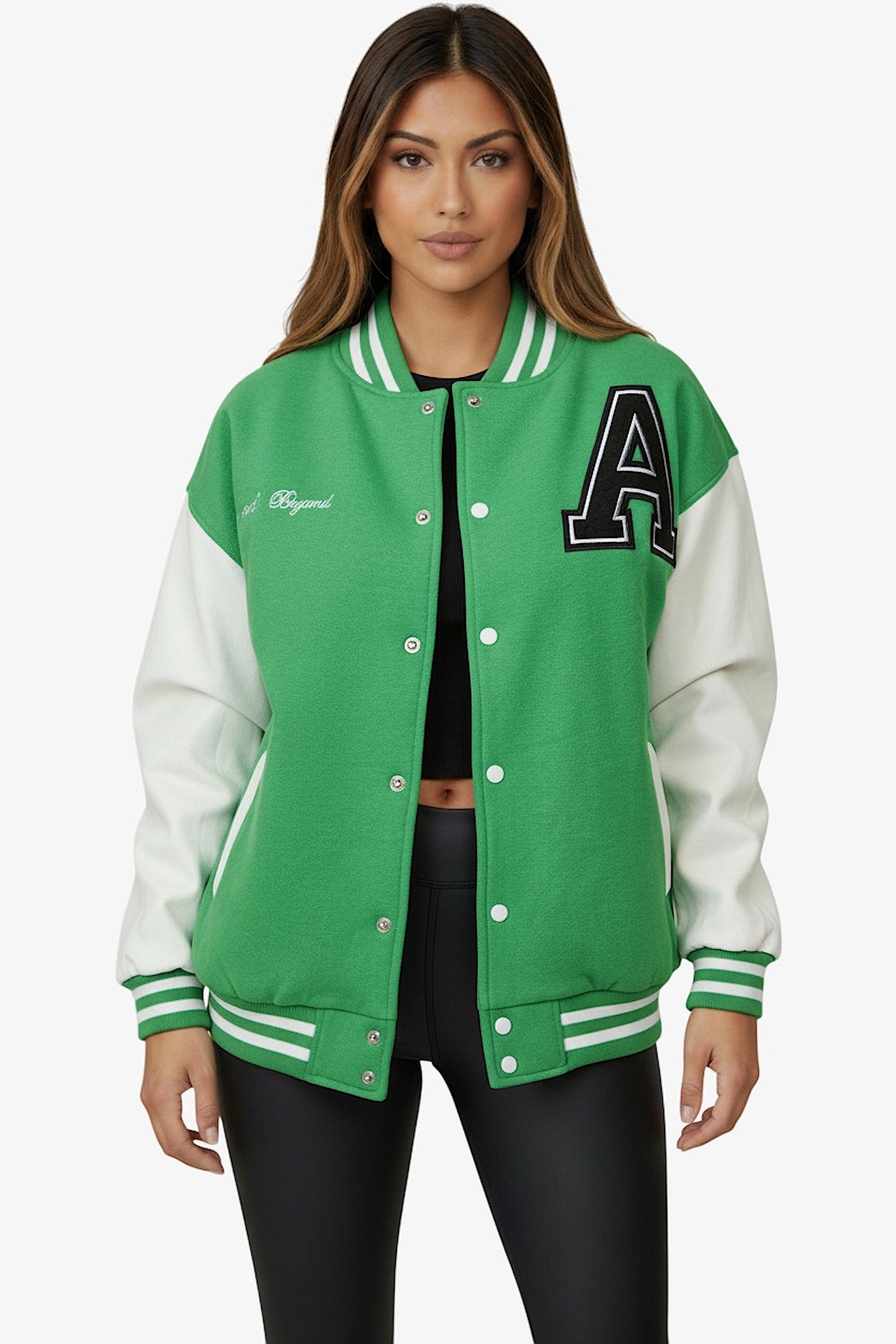 Worldclassca Collegejacke Worldclassca Collegejacke Aufnähern Sweatjacke Übergangsjacke School