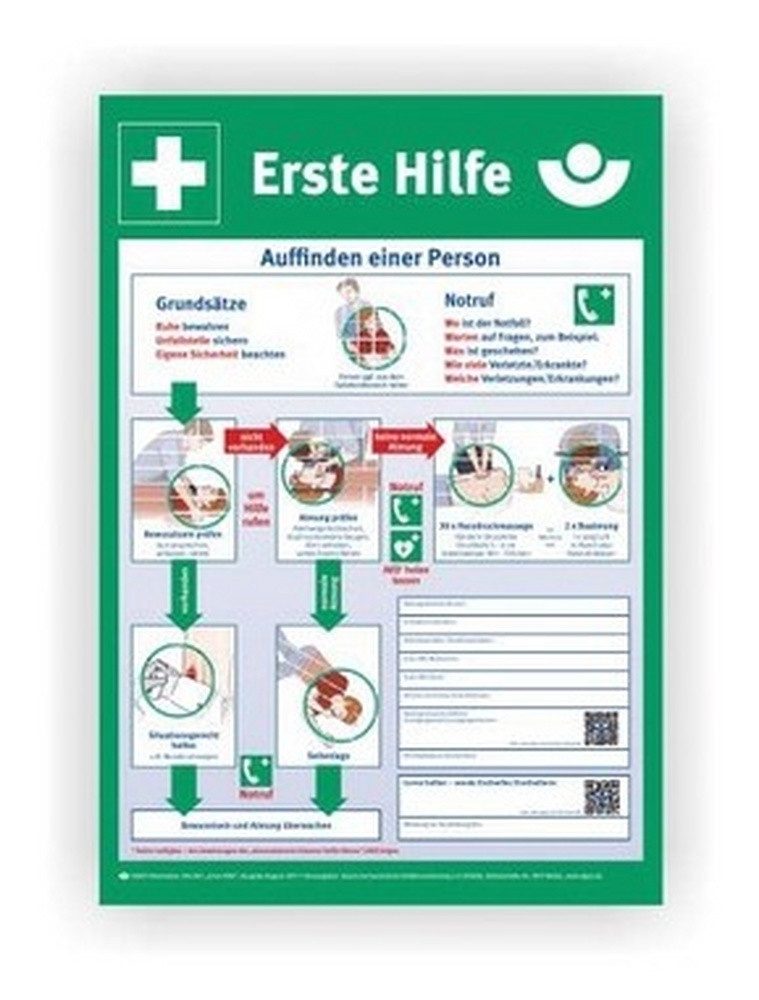 Cimco Hinweisschild, Schild Erste Hilfe Aushang