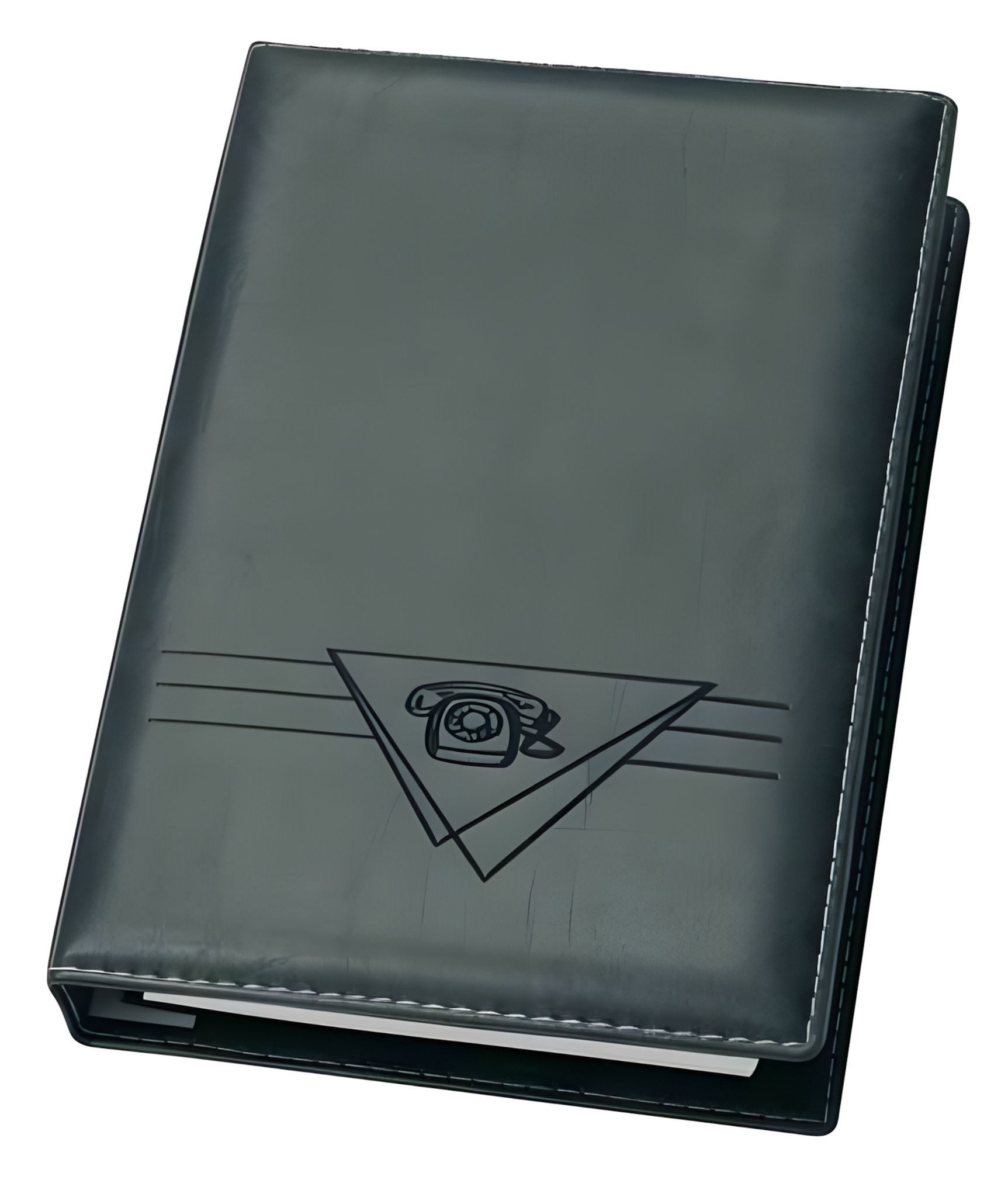 VELOFLEX Notizbuch VeloflexTelefonbuch Exquisit schwarz 4-Ring-Rund-Mechanik 15 mm