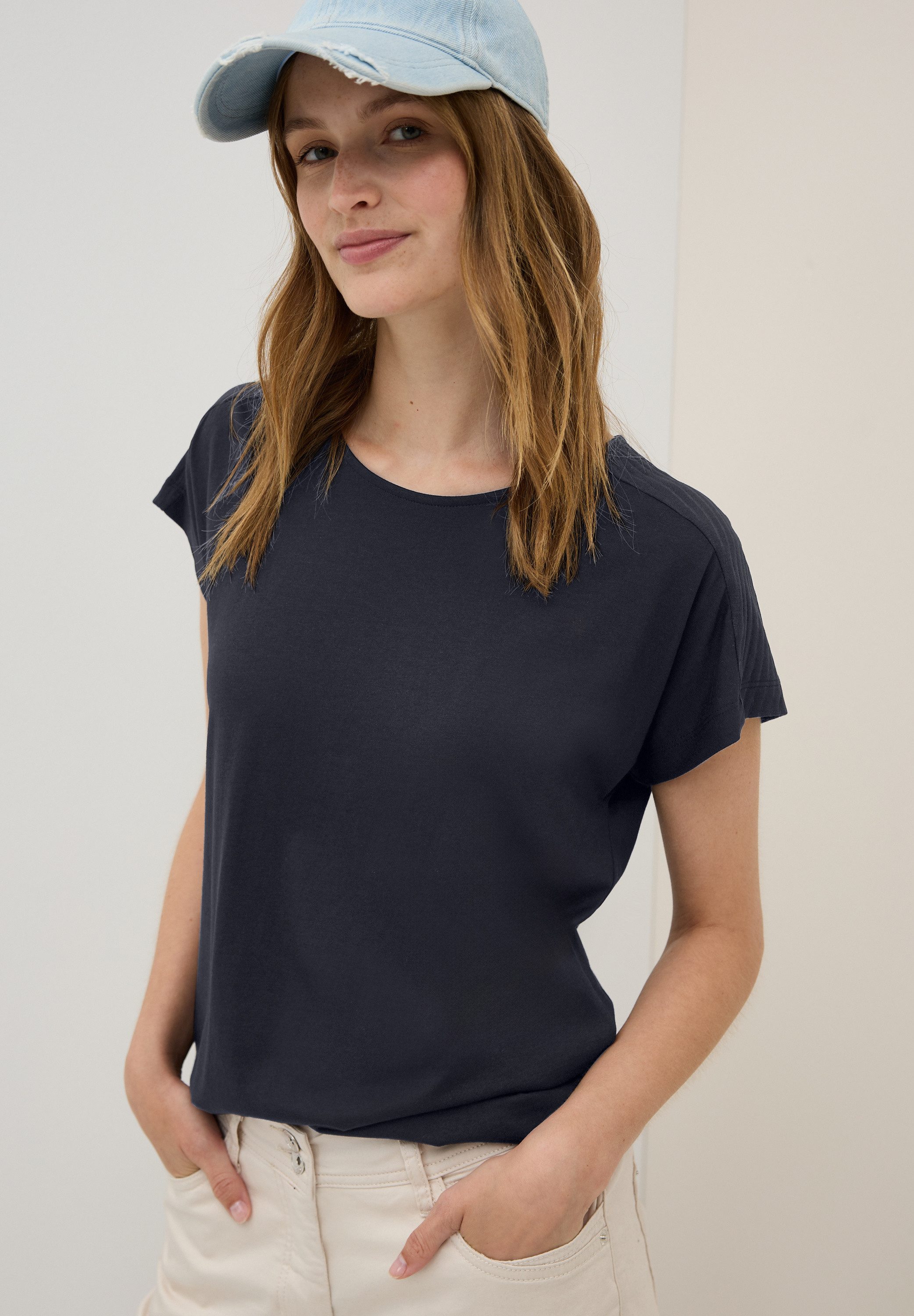Cecil V-Shirt, im soften Baumwoll-Mix günstig online kaufen