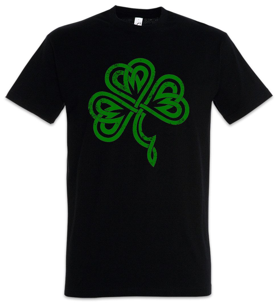 Urban Backwoods Print-Shirt Shamrock Irish Knot III Herren T-Shirt Cloverleaf Irland Ireland (1-tlg) Kleeblatt Kelten Knoten Runes