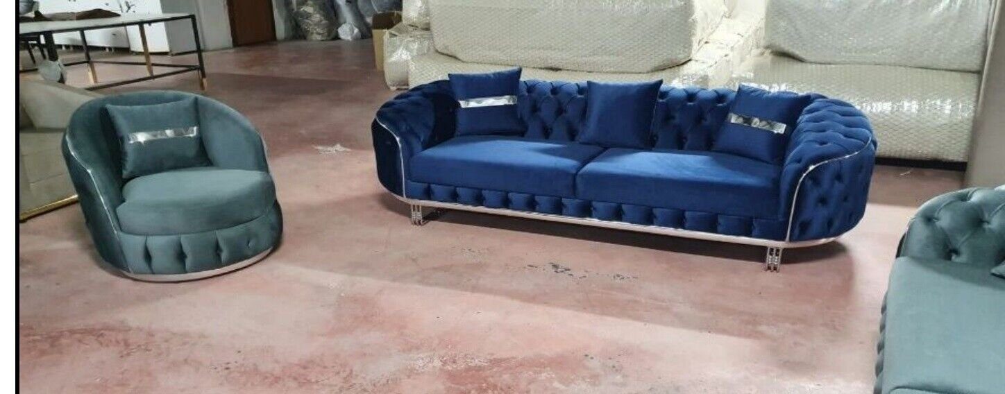 JVmoebel Wohnzimmer-Set, Sofagarnitur 3+1 Sitzer Sofa Couch Design Design Luxus Sofas Polster