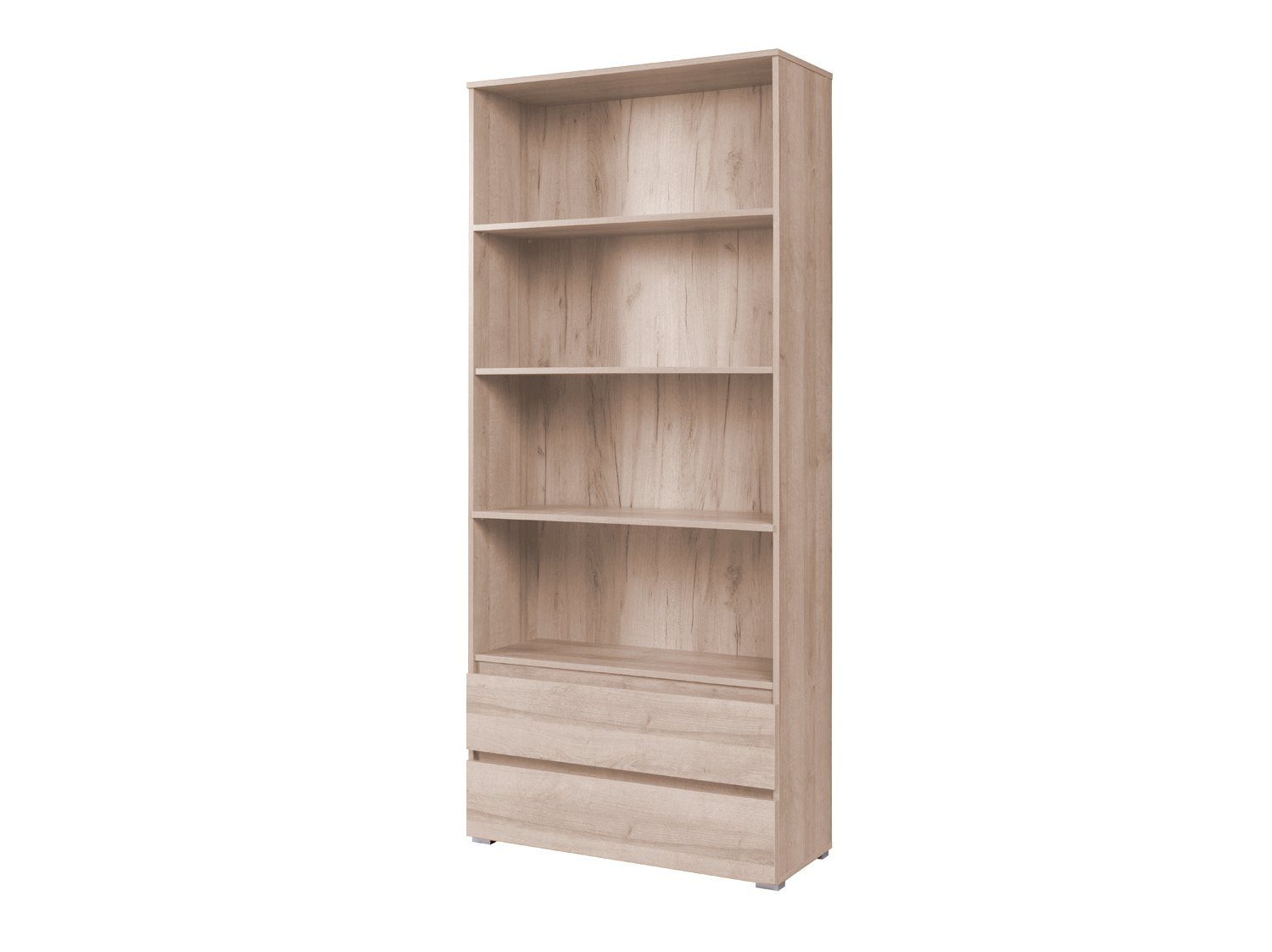 MOEBLO Regal MOON M03, Moderne Wohnzimmer Möbel Regale Vitrine Bücherregale, griffloses System, - (BxHxT): 90x204x34 cm