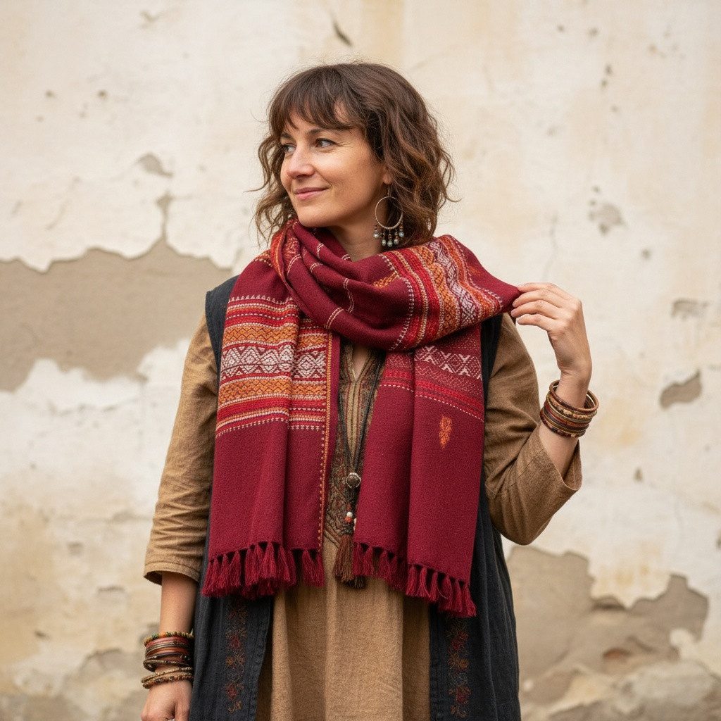 Guru-Shop Halstuch Indischer Schal Stola, Ethno Tuch/Decke -.. günstig online kaufen