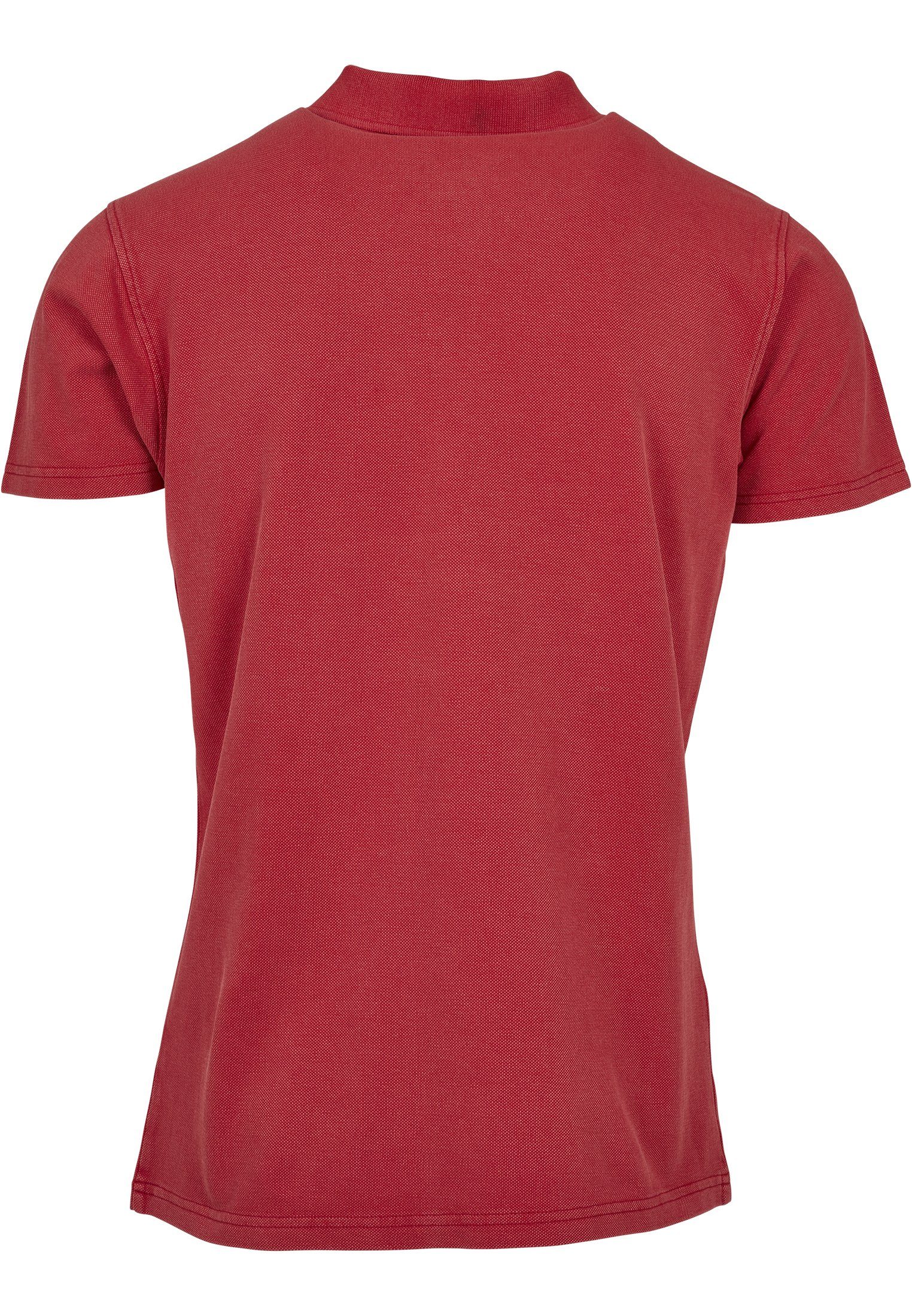 URBAN CLASSICS T-Shirt Herren Garment red (1-tlg) Poloshirt Dye Pique