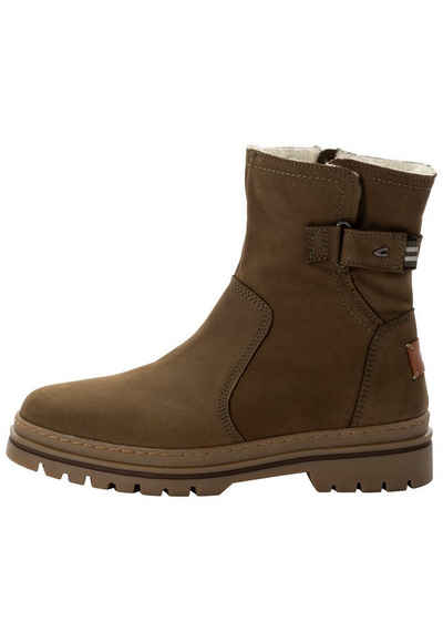 camel active mit warmem Wollfutter Schnürstiefelette