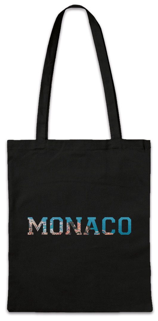 Urban Backwoods Beuteltasche Monaco Stofftasche Skyline Stadt City Ville Città Ciudad Urlaub Staat (1-tlg), Mónaco Ferien Rennen Preis