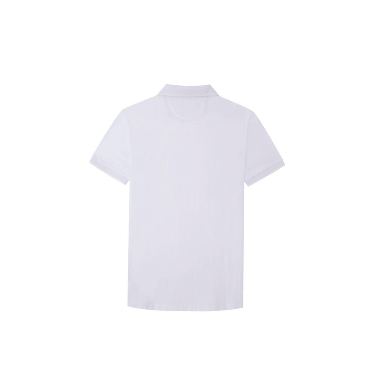 London Poloshirt Hackett (1-tlg) 800 passform textil weiß