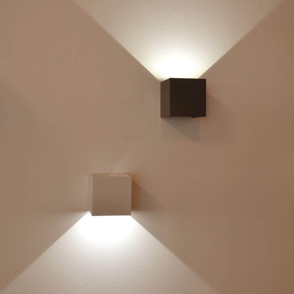 s.luce Wandleuchte LED High Power Ixa IP20 Holz, Wandlampe Warmweiß