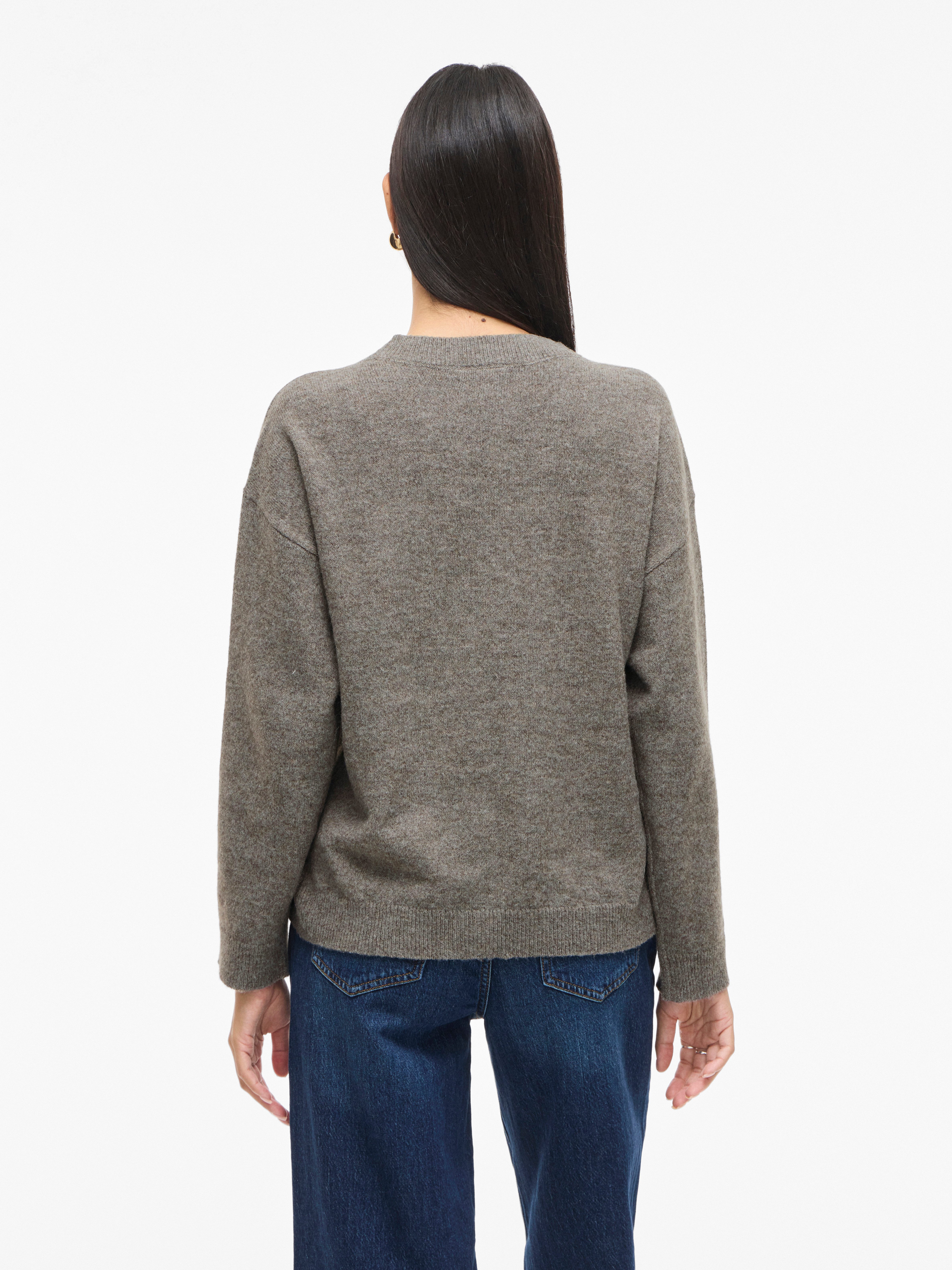 Vila Strickpullover VILIGA L/S O-NECK KNIT TOP - NOOS günstig online kaufen