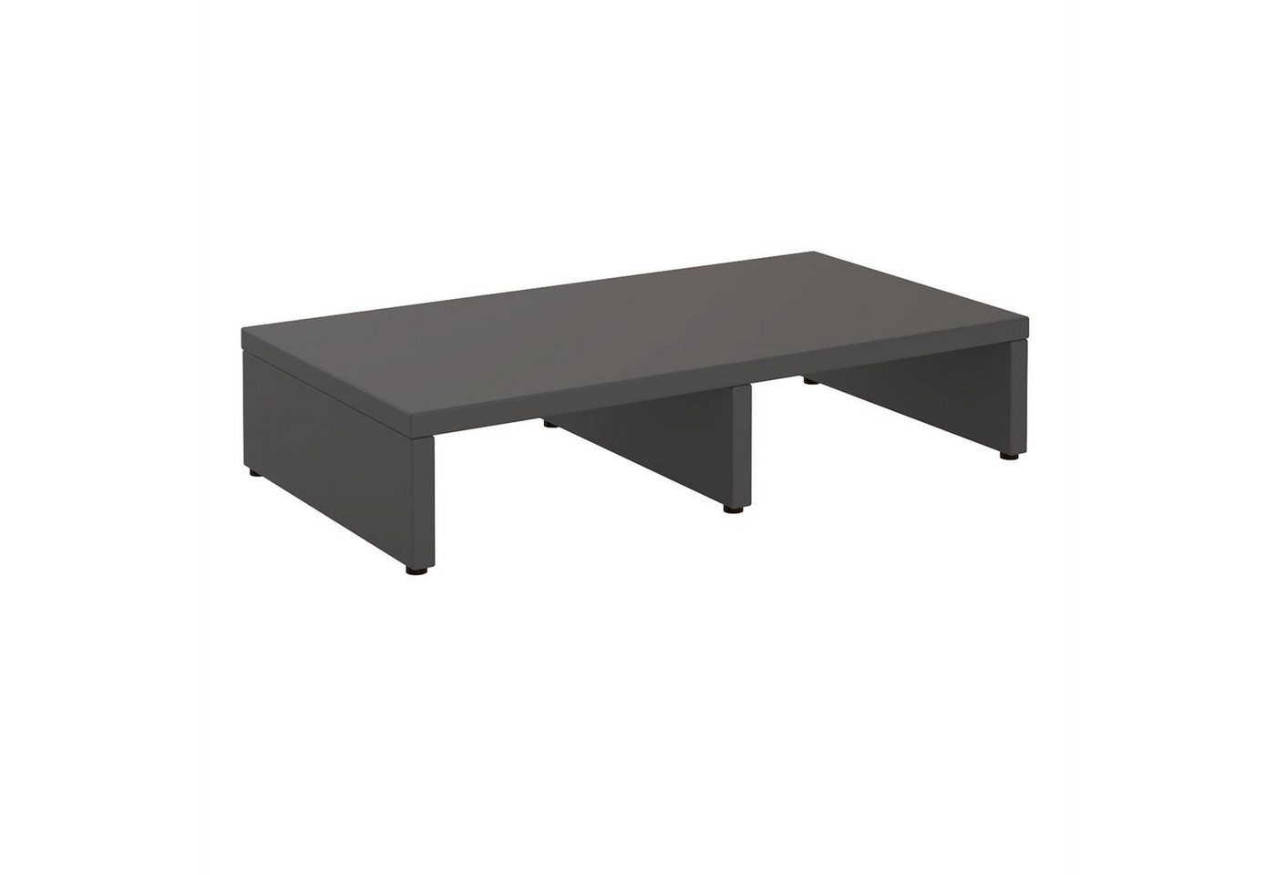 CARO-Möbel Monitorständer MONITOR, (Bildschrimerhöhung 50cm breit, Schreibtischaufsatz grau)
