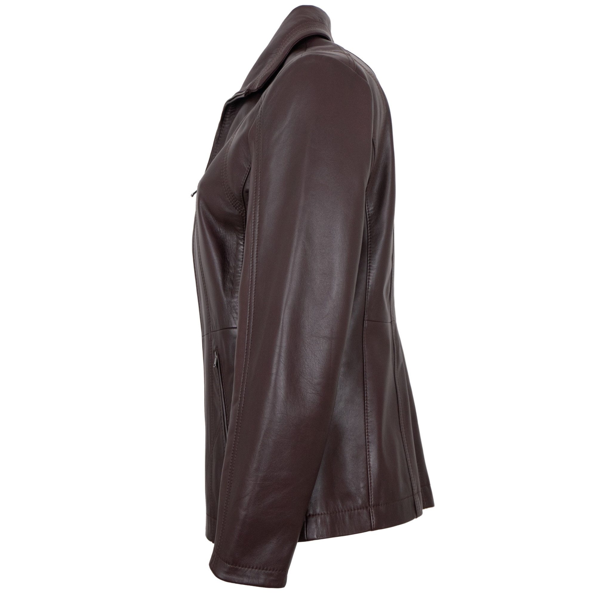 Maddox Lederjacke Line MADDOX - Damen Lederjacke Lammnappa bordo günstig online kaufen