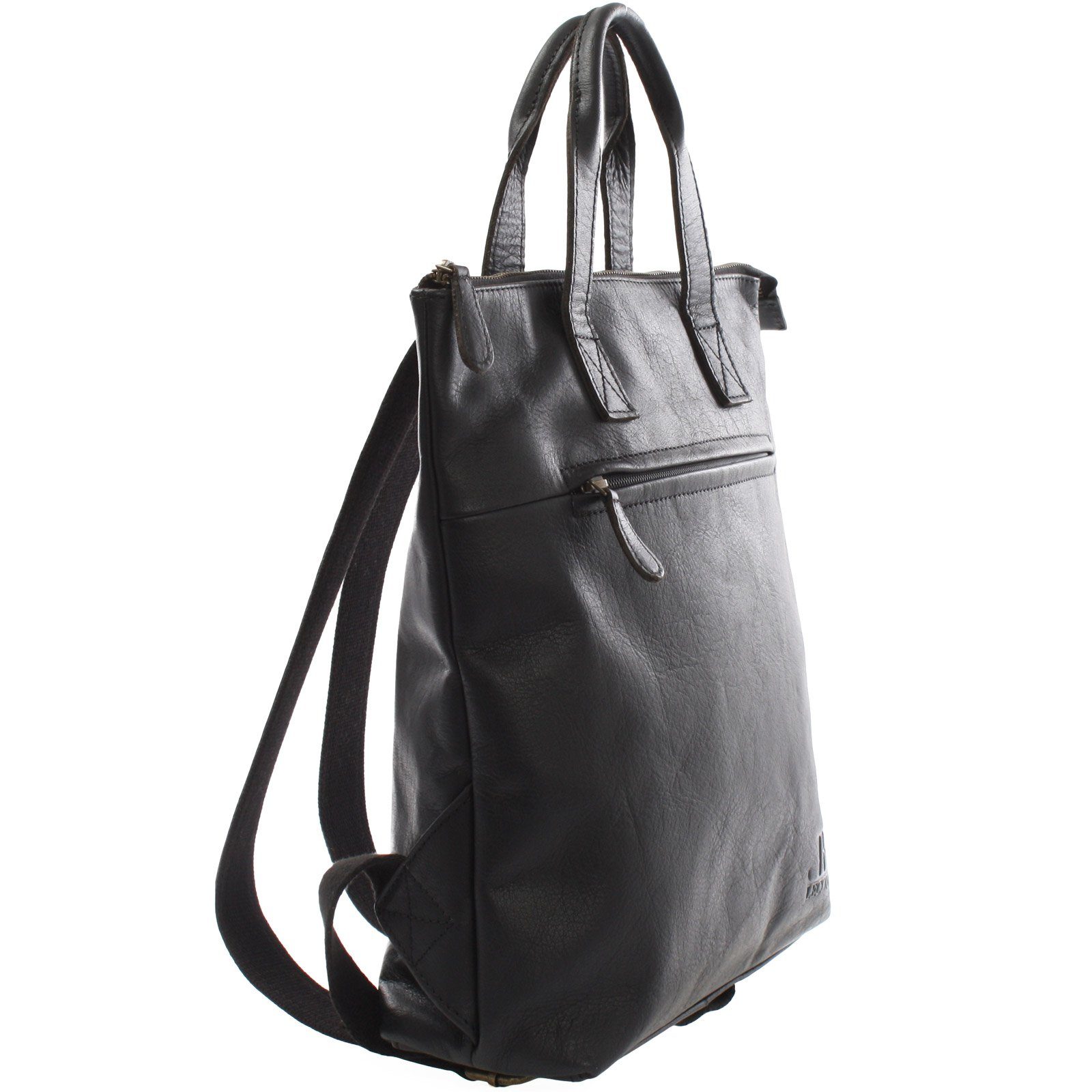 LECONI Freizeitrucksack Rucksack Lederrucksack Damen Herren Echt Leder LE1031