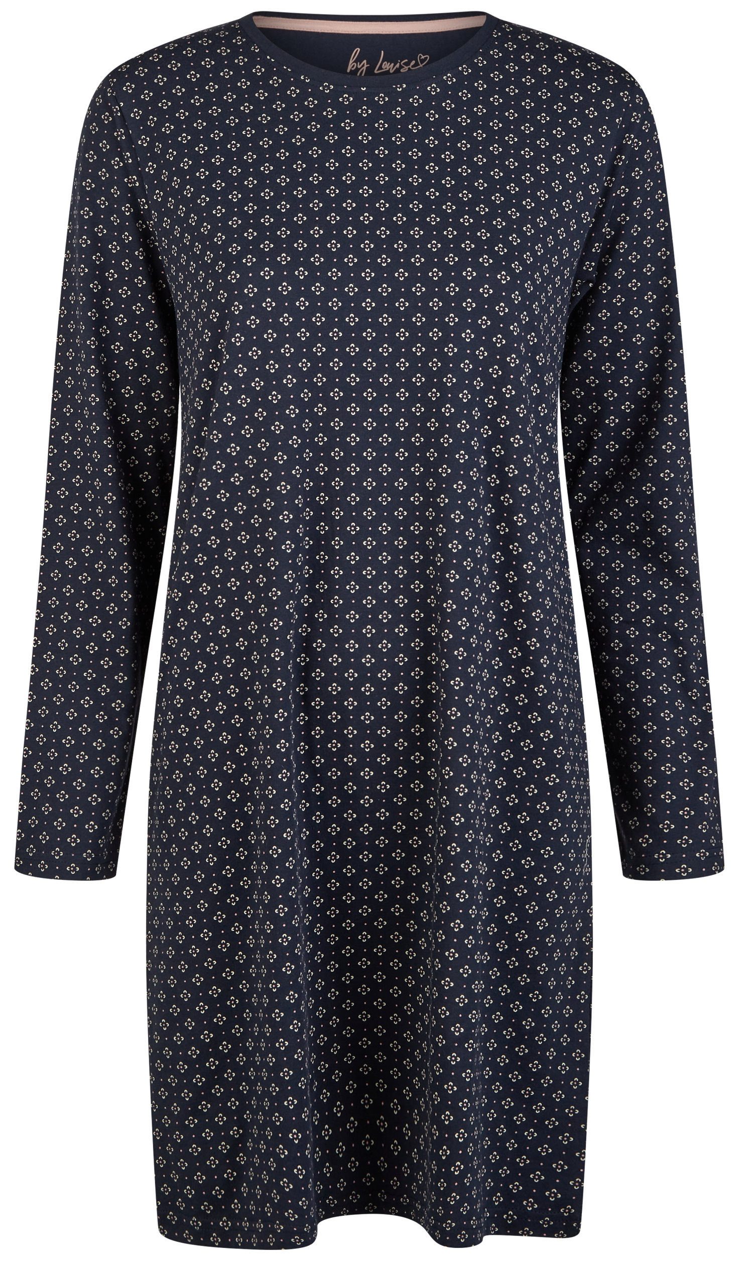 Nachthemd Damen Schlafshirt mit langem Arm