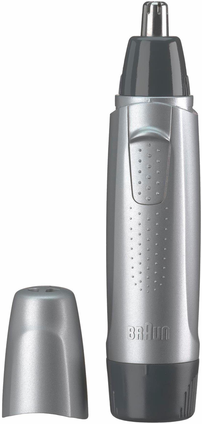 Ohrhaartrimmer ergonomischen Premium-Design, Braun Nasen- Batteriebetrieb 1 EN10, 1,5 Markenbatterie inkl. á AA V und