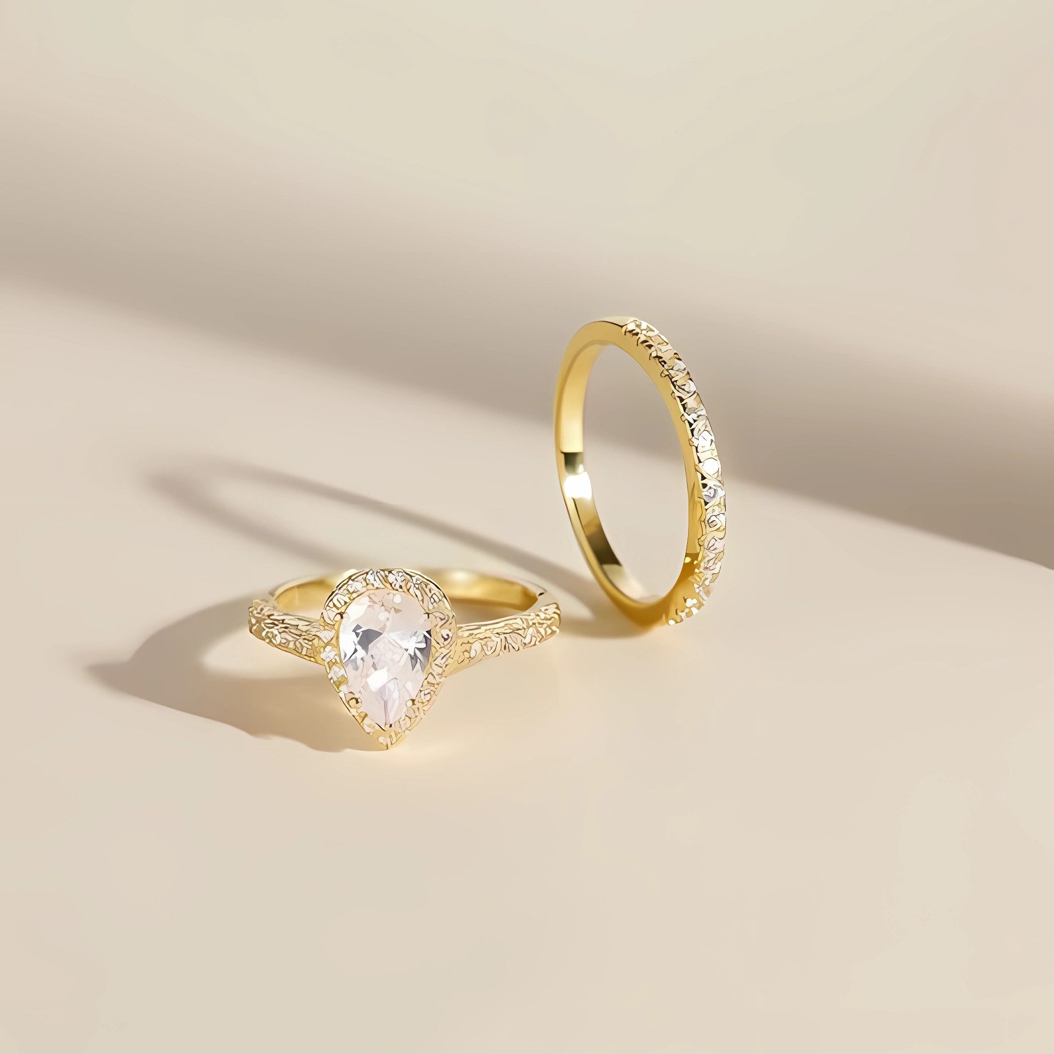 Jumpeak Diamantring Tropfenförmiger Diamant, Labordiamant 1.5 günstig online kaufen