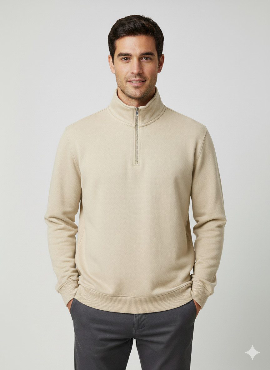 Selected Sweater SLHZREG-DAN SWEAT HALF ZIP günstig online kaufen