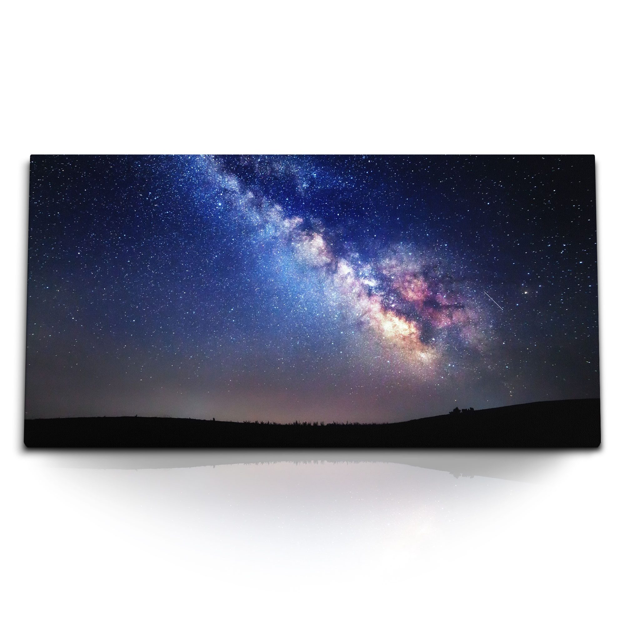 Leinwandbild Kunstdruck Bilder 120x60cm Astrofotografie Milchstraße Sternenhimmel N