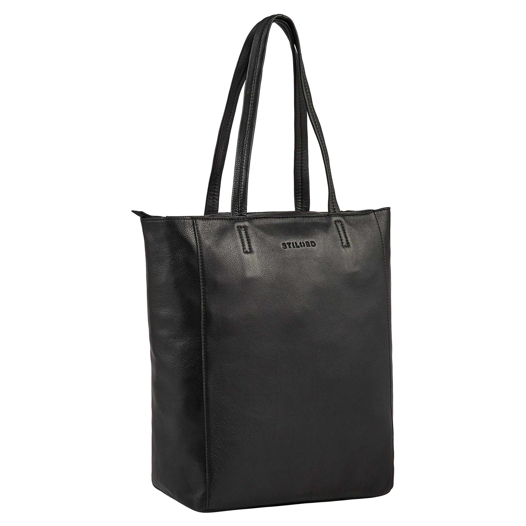 STILORD Handtasche “Estella" Vintage Shopper Tasche Damen Leder 16 Zoll