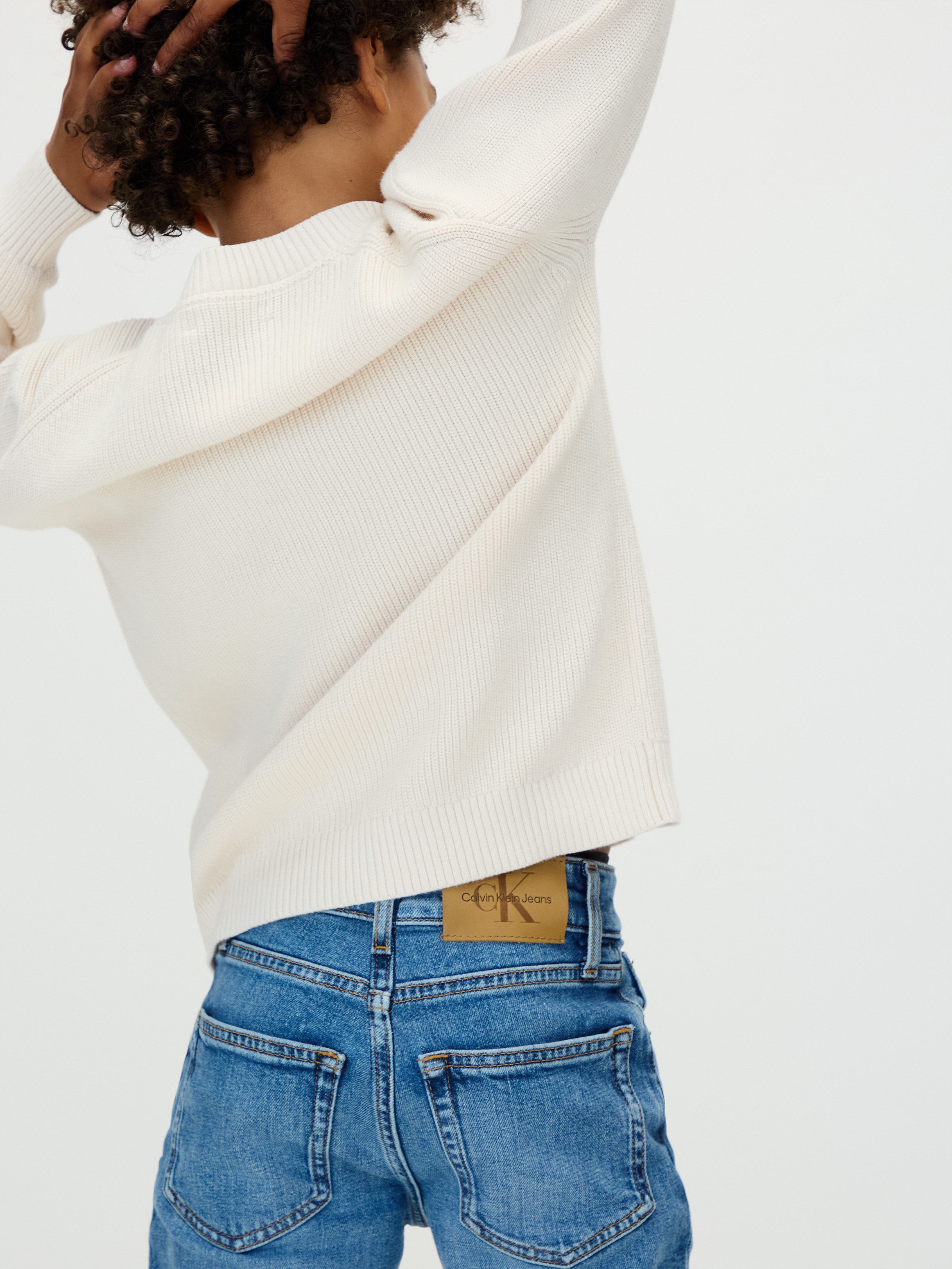 Calvin Klein Jeans Straight-Jeans STRAIGHT für Kinder bis 16 Jahre, used-Look