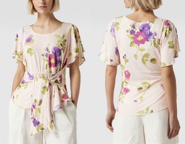 Ralph Lauren T-Shirt LAUREN RALPH LAUREN Floral Print V-Ausschnitt Top Bluse Shirt T-shirt