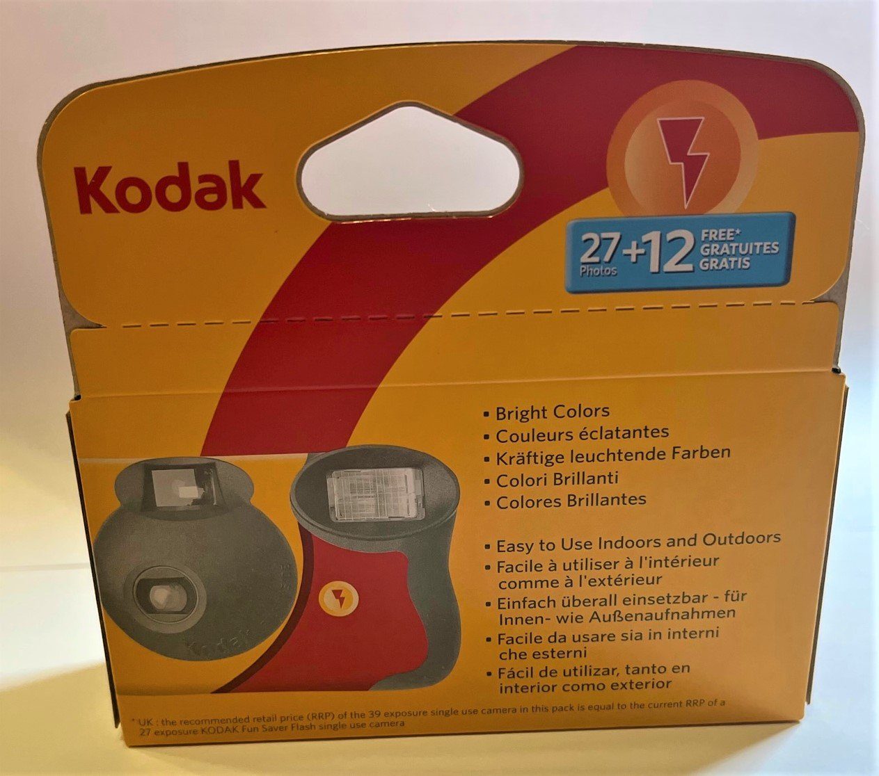 ISo Fun Saver Einwegkamera 1 800 Einwegkamera Kodak 27+12 x Kodak