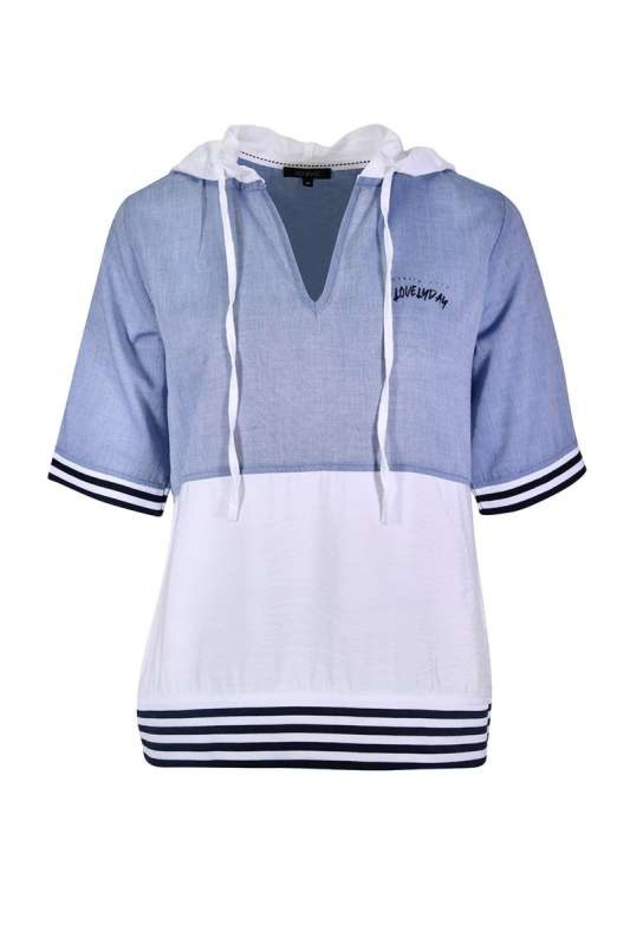 Kenny S. Klassische Bluse 1/2 A. KAPUZENBL. MIX